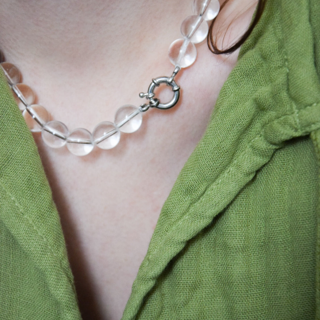 Halskette Bergkristall rund Mein Shop