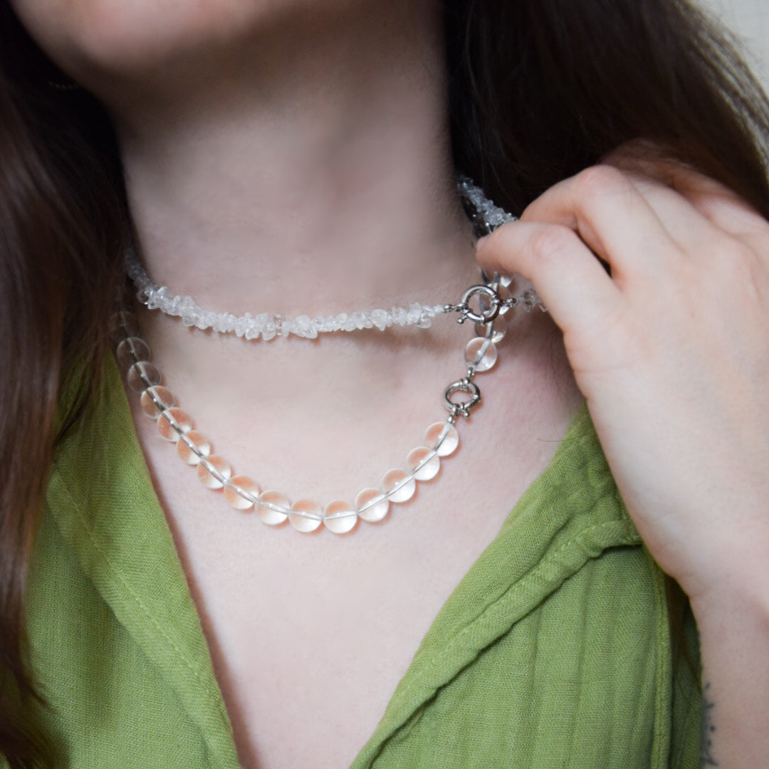 Halskette Bergkristall Splitter Mein Shop