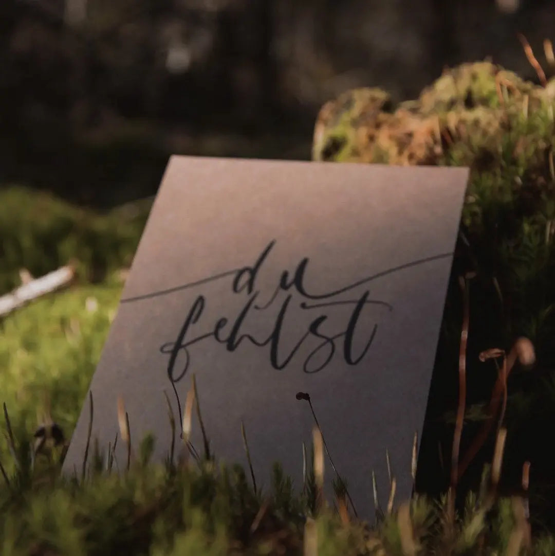 Postkarte "Du fehlst" - mayamond
