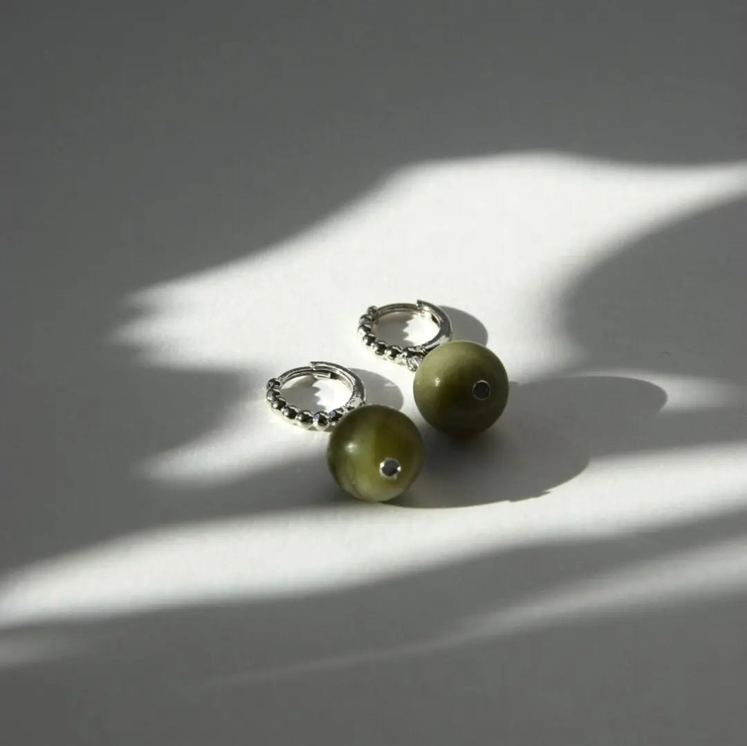 Ohrringe Jade "matcha" Mein Shop