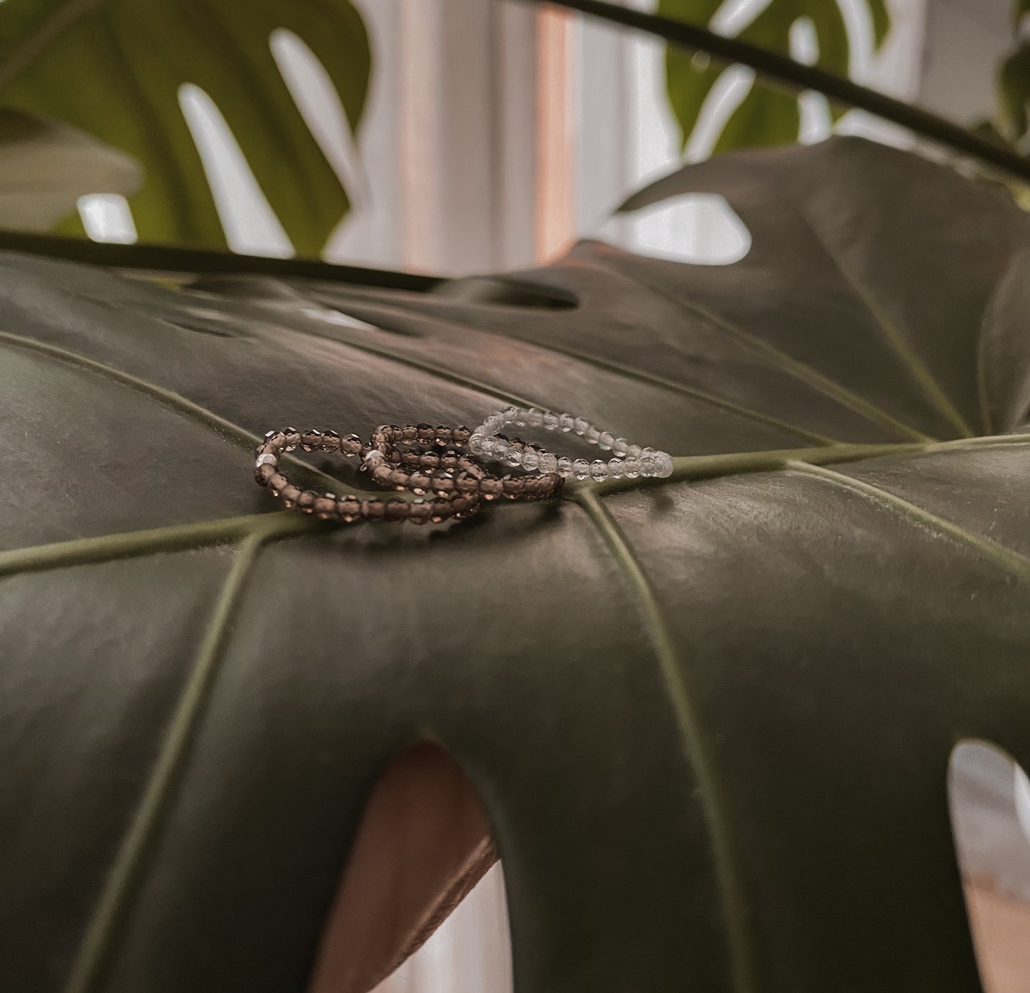 Edelstein Perlenring