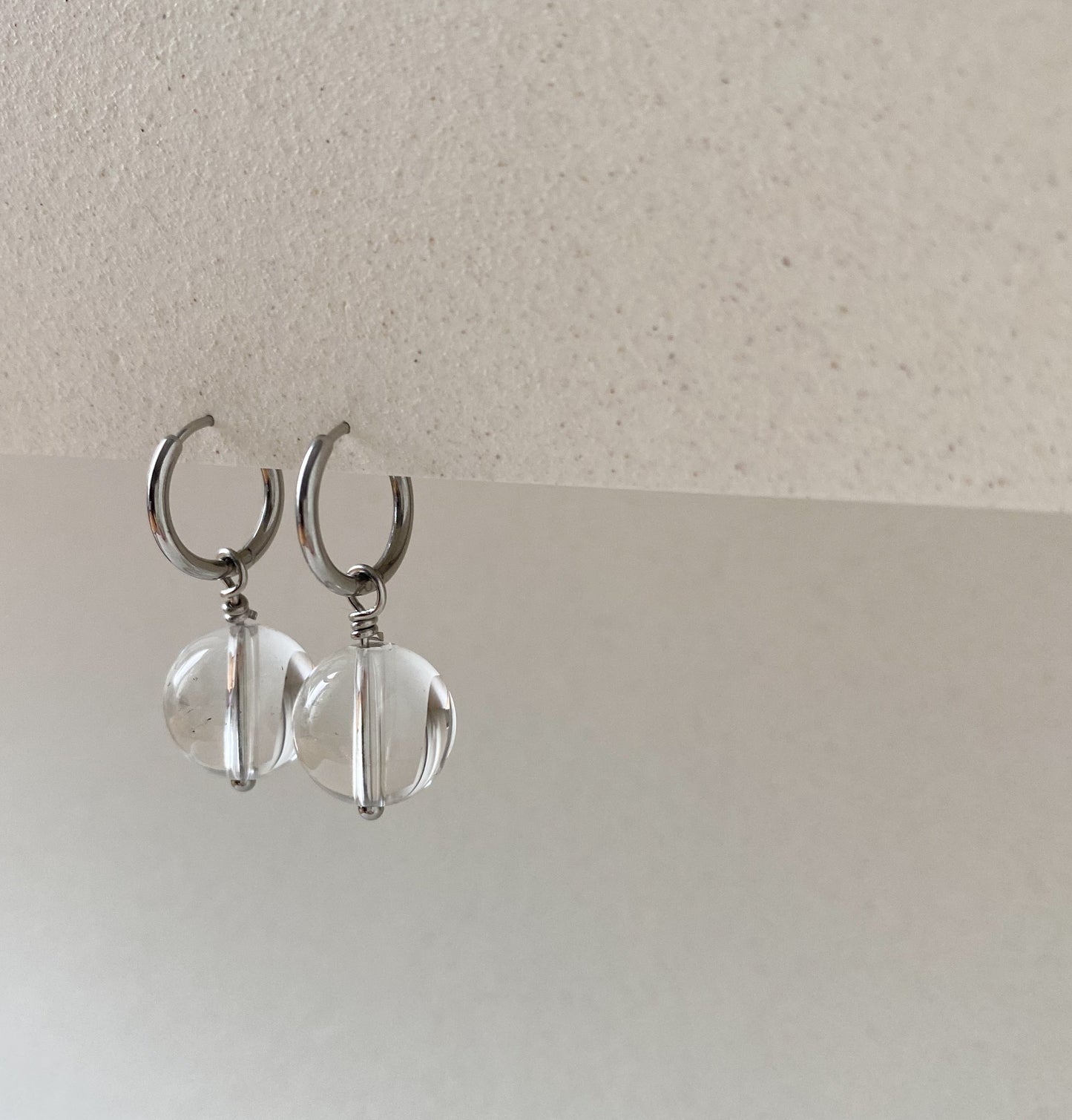 Bergkristall Ohrringe clear