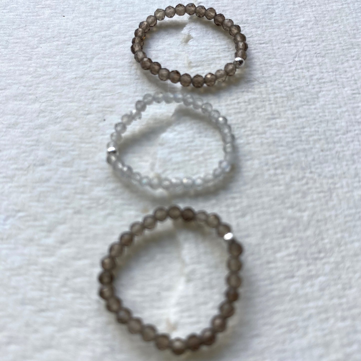 Edelstein Perlenring