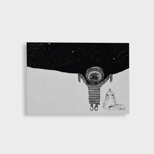 Postkarte "Freja mit Fuchs" - mayamond