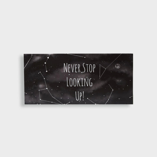 Postkarte "Never stop looking up" Mein Shop