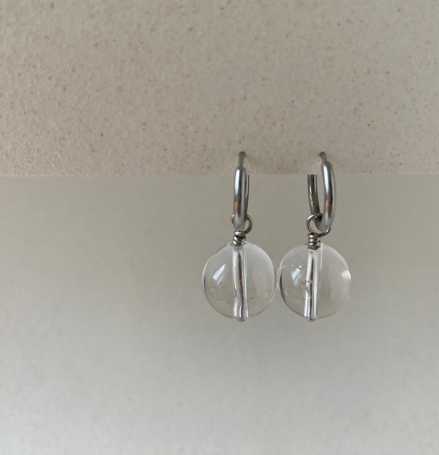 Bergkristall Ohrringe clear