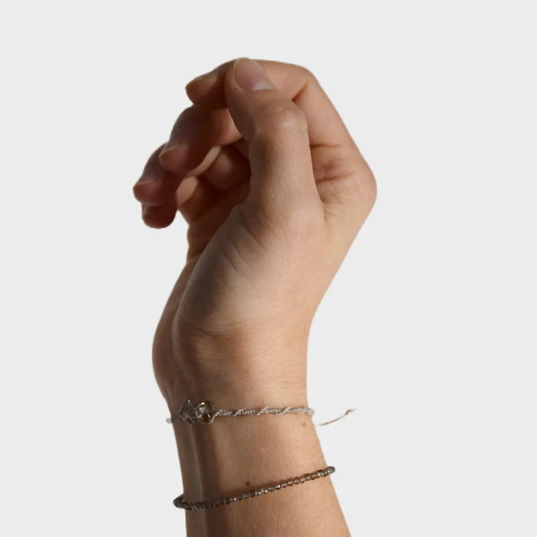 Armband Rauchquarz geflochten - mayamond