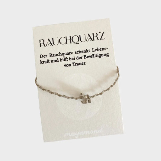 Armband Rauchquarz geflochten - mayamond