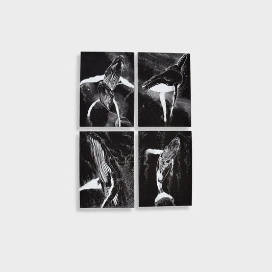 Postkarten Wale 4er Set - mayamond