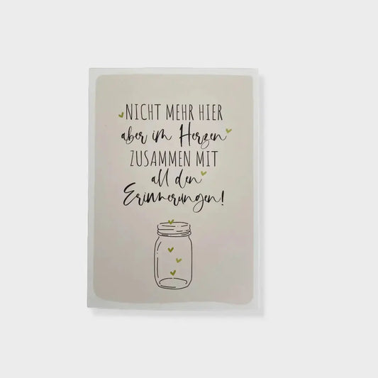 Postkarte „im Herzen" Mein Shop