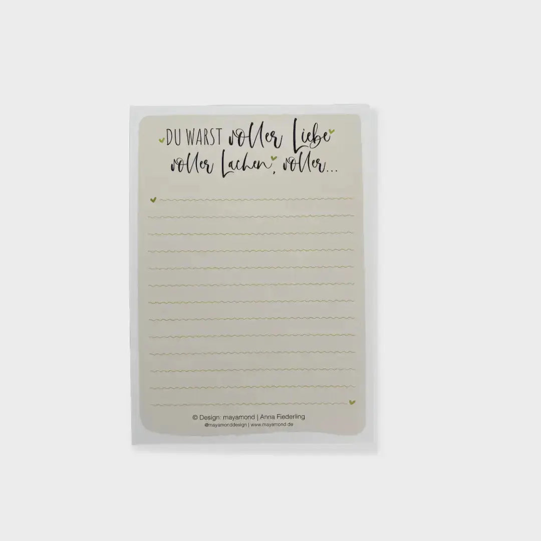Postkarte „im Herzen" Mein Shop