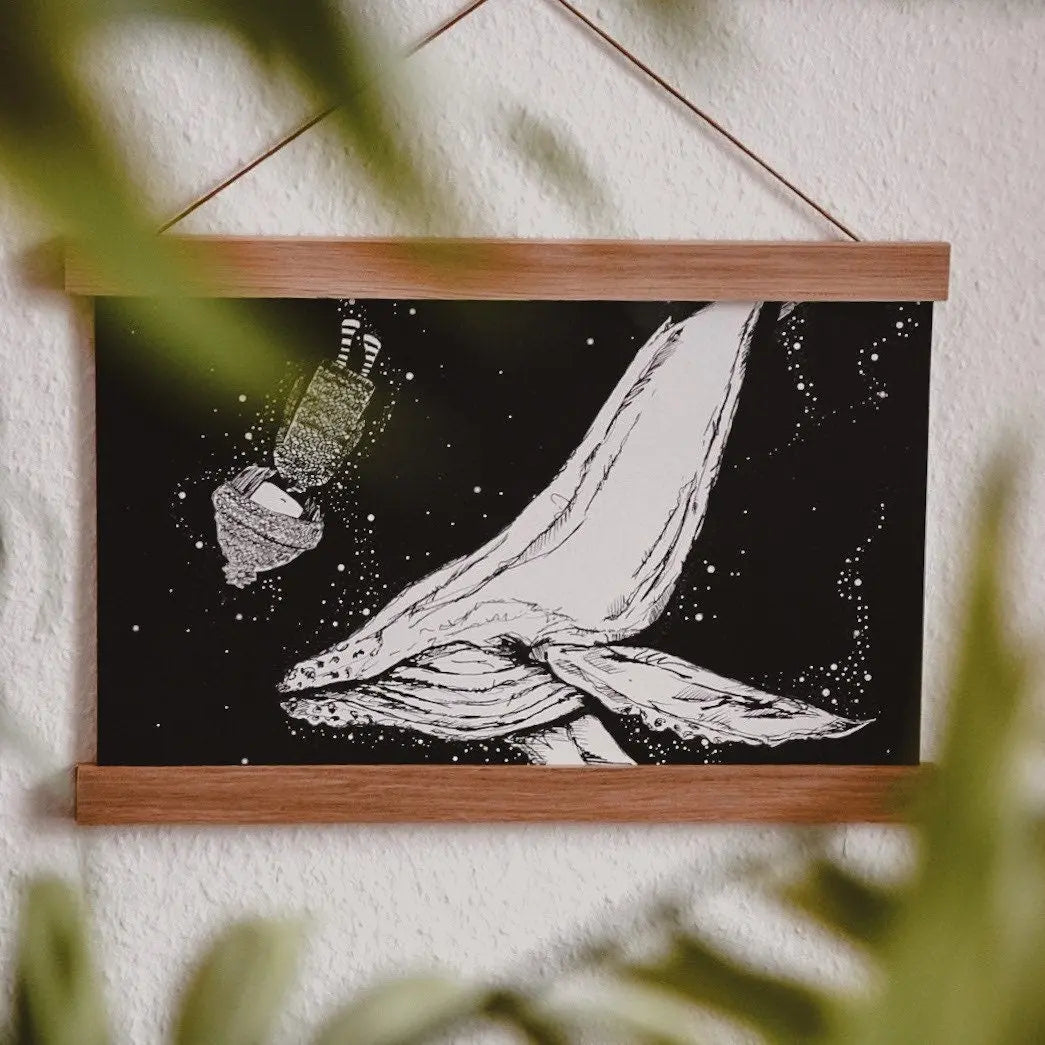 Poster A4 Freja und Wal - mayamond