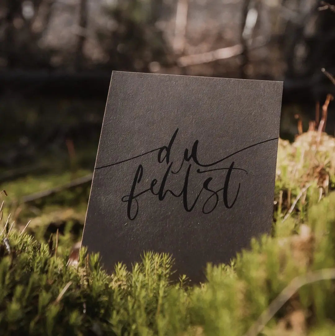 Postkarte "Du fehlst" - mayamond