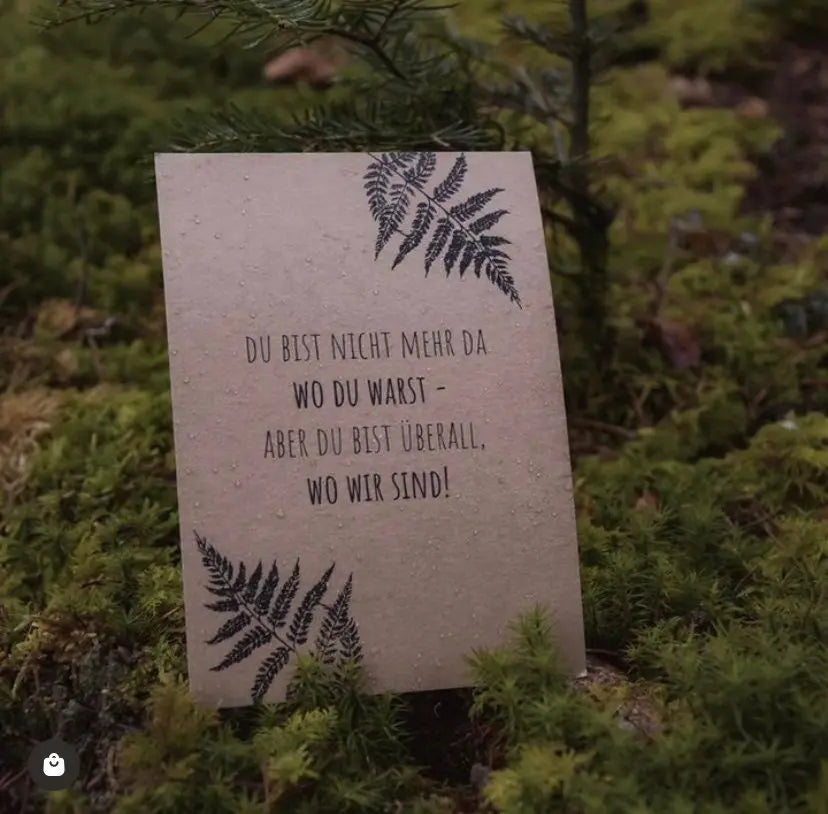 Postkarte „Wo du warst“ - mayamond