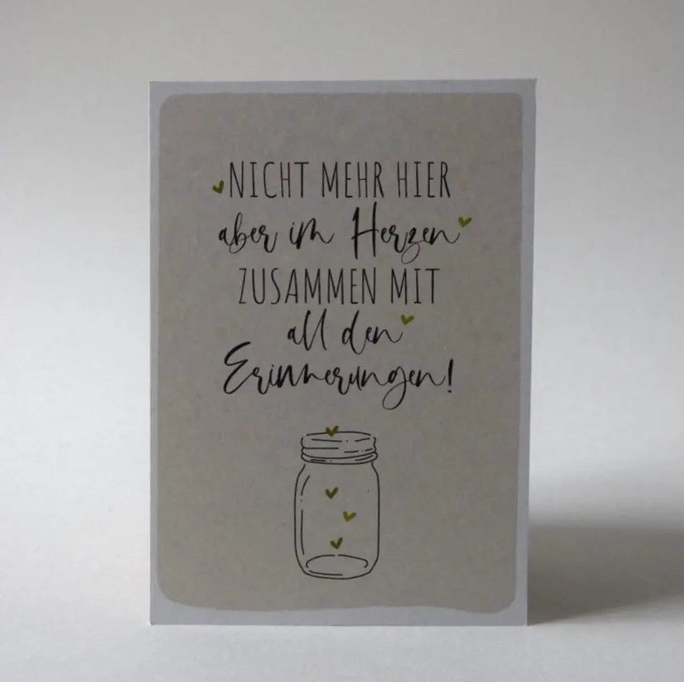 Postkarte „im Herzen" Mein Shop