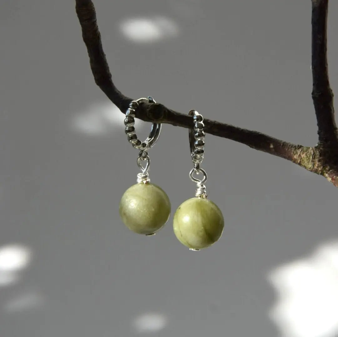 Ohrringe Jade "matcha" Mein Shop